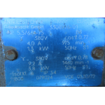 .1,3 KW-960 RPM / 3,8 KW-1460 RPM Asmaat 38 mm. Used.